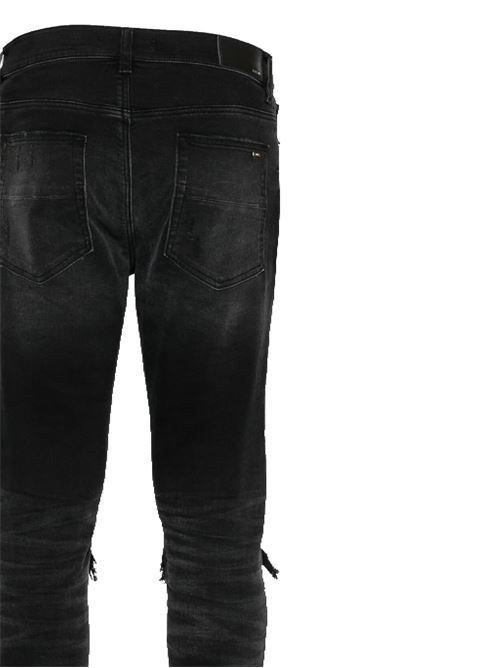 black cotton blend stretch-design denim AMIRI | AMDNSY1042VINTAGE BLACK